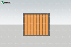 10ft prefabricated double wing extended house with glass curtain wall and luxurious interior decoration