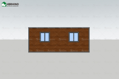 20 ft black frame, black chicken wing wood exterior wall panel, extended container house, office, homestay, living