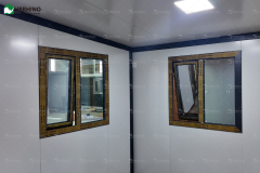 20 ft black frame, black chicken wing wood exterior wall panel, extended container house, office, homestay, living