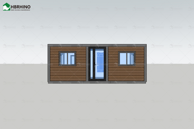 20ft Flat Top Carved Panel Expansion Container House