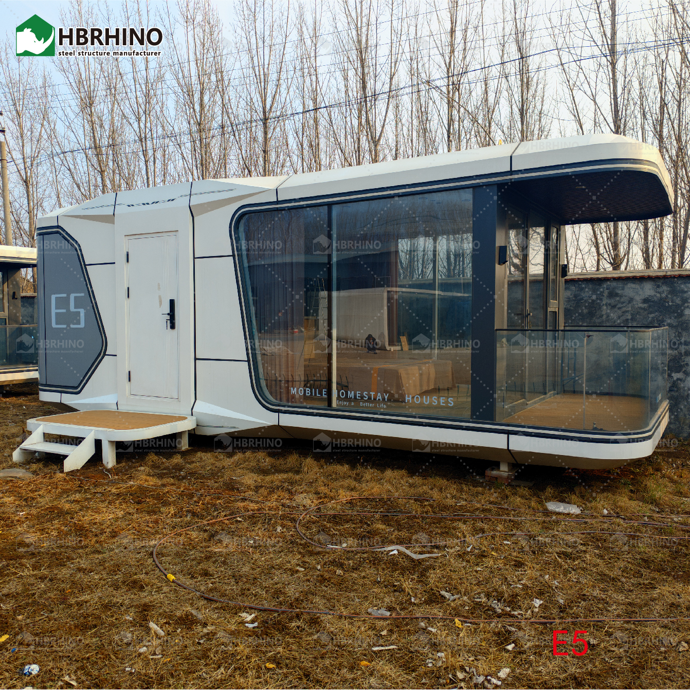 Vessel Space Capsule House E5 Modular Building Cabin Space Capsule House Luxury Prefab House Sun Room