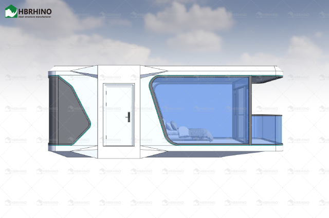 Vessel Space Capsule House E5 Modular Building Cabin Space Capsule House Luxury Prefab House Sun Room