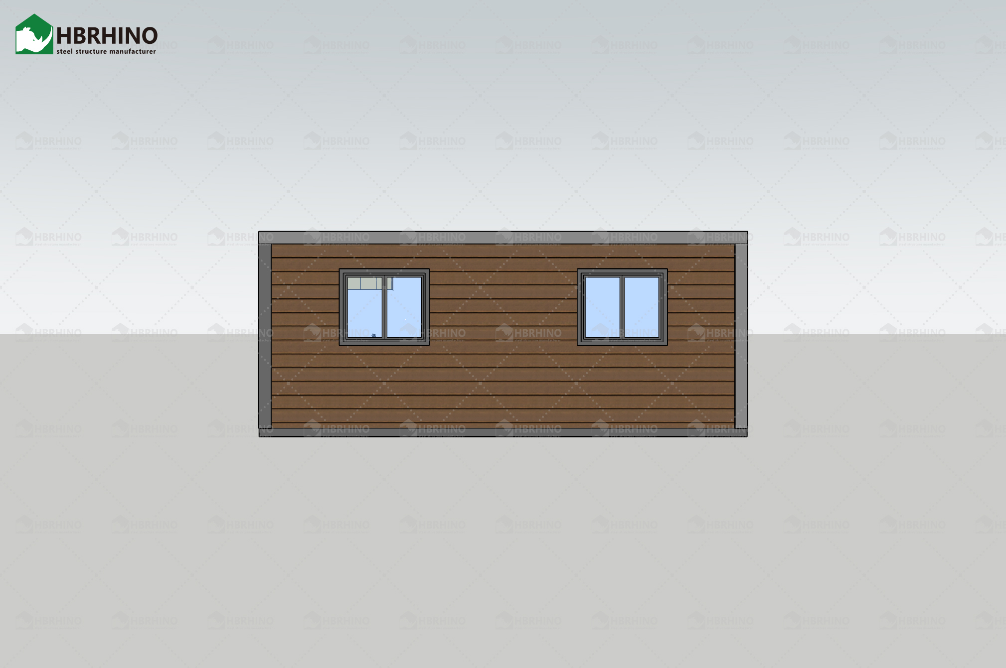 20ft Flat Top Carved Panel Expansion Container House