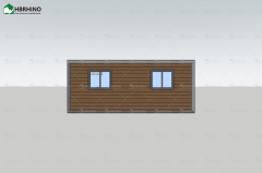 20ft Flat Top Carved Panel Expansion Container House