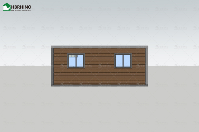 20ft Flat Top Carved Panel Expansion Container House