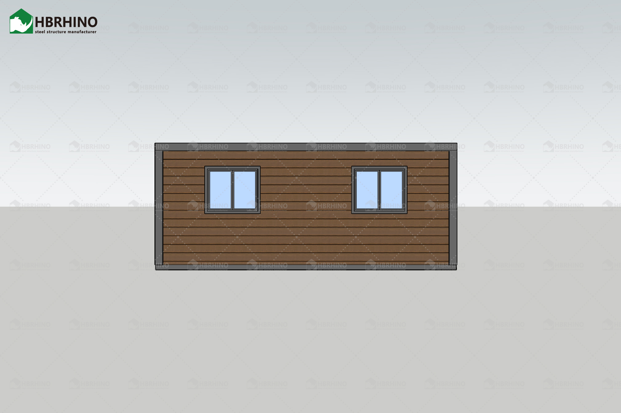 20ft Flat Top Carved Panel Expansion Container House