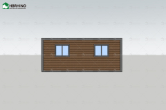 20ft Flat Top Carved Panel Expansion Container House