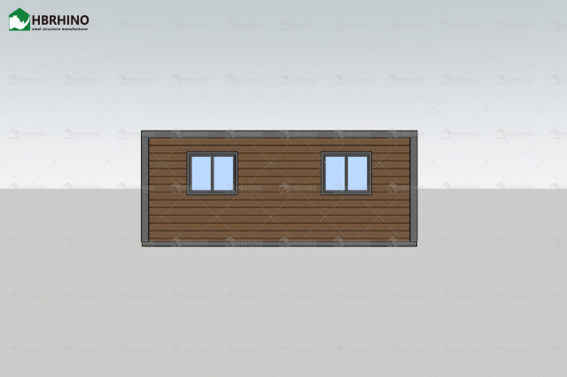 20ft Flat Top Carved Panel Expansion Container House