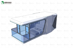 Vessel Space Capsule House E5 Modular Building Cabin Space Capsule House Luxury Prefab House Sun Room