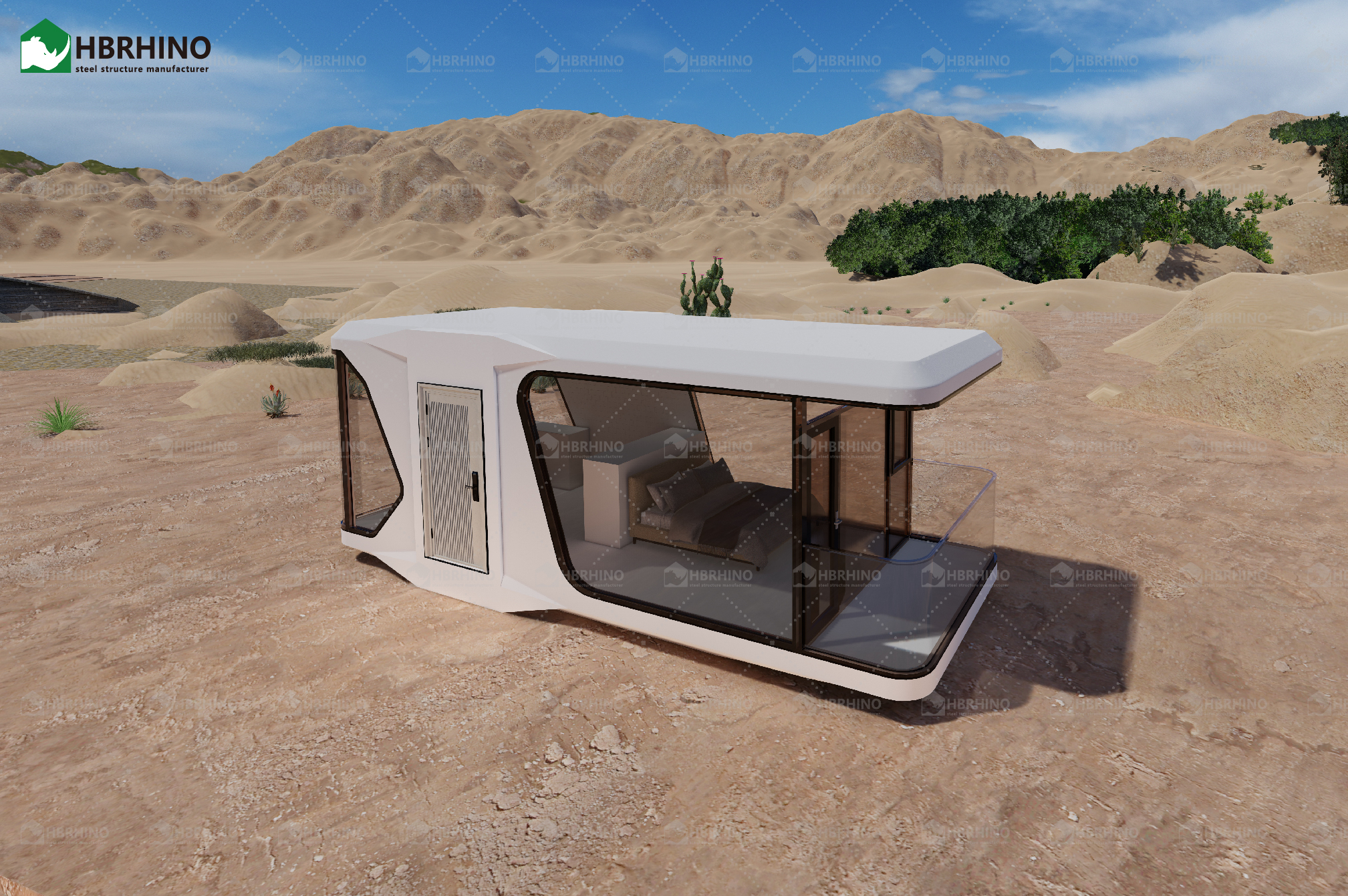 Vessel Space Capsule House E5 Modular Building Cabin Space Capsule House Luxury Prefab House Sun Room