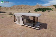 Vessel Space Capsule House E5 Modular Building Cabin Space Capsule House Luxury Prefab House Sun Room