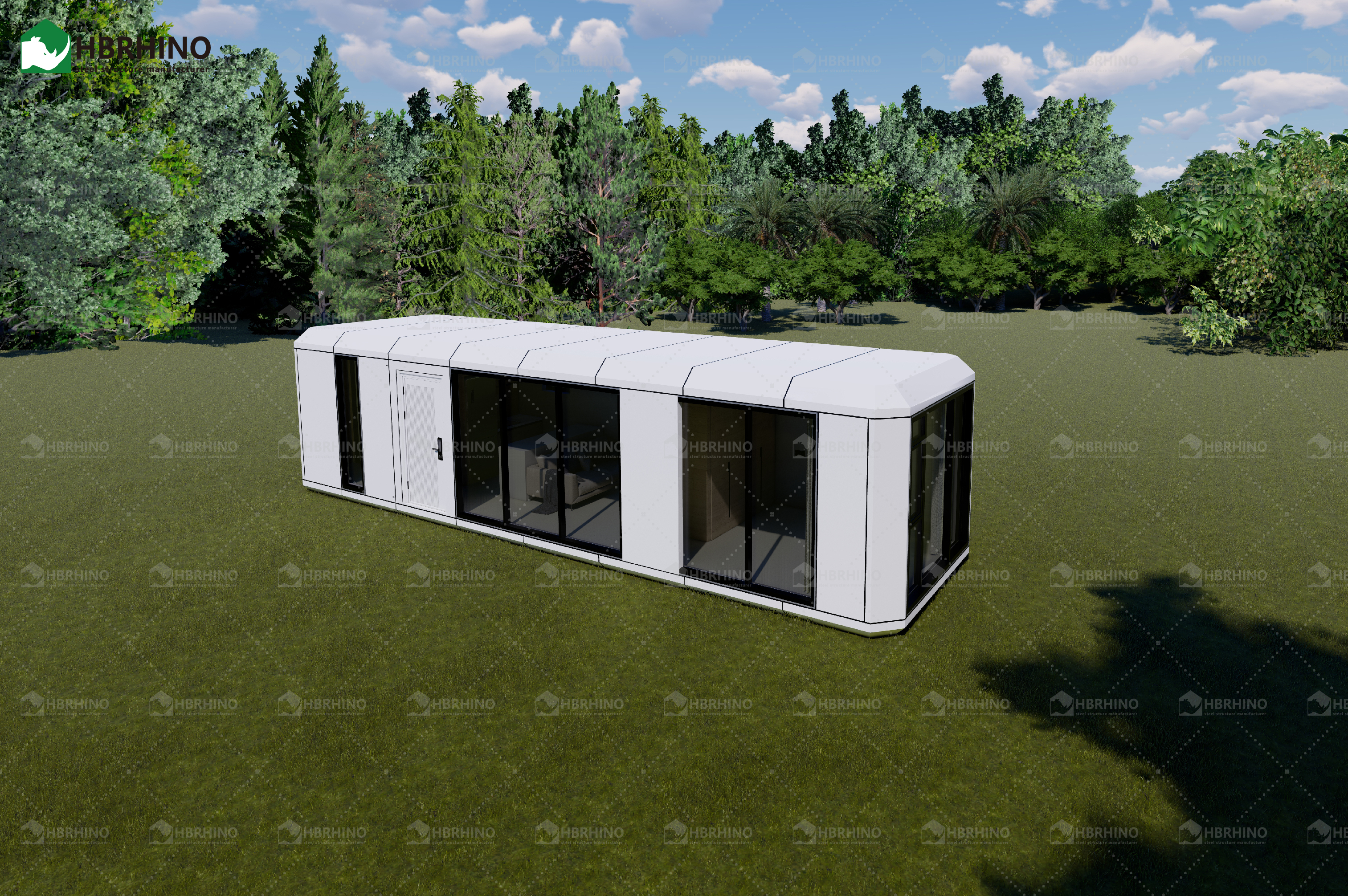 E2-model mobile spacecraft camping site intelligent integration prefabricated homestay