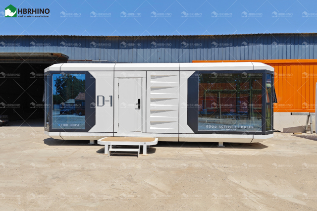 D1-Prefabricated portable luxury movable modular container campsite mobile home hotel intelligent space capsule house