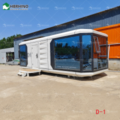 D1-Prefabricated portable luxury movable modular container campsite mobile home hotel intelligent space capsule house