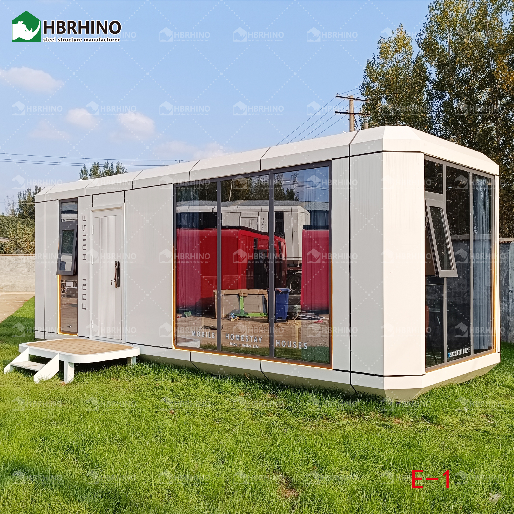 E1-Modern Prefabricated Space Capsule House, Insulated Mobile Homestay Pod for Scenic Resorts