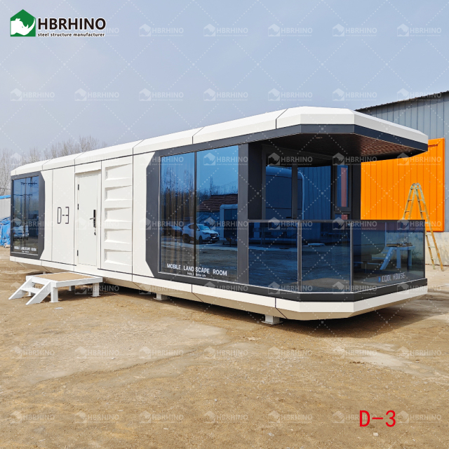 D3-Modern Prefab Space Capsule House, Spacious Mobile Living Pod for Resort Accommodation