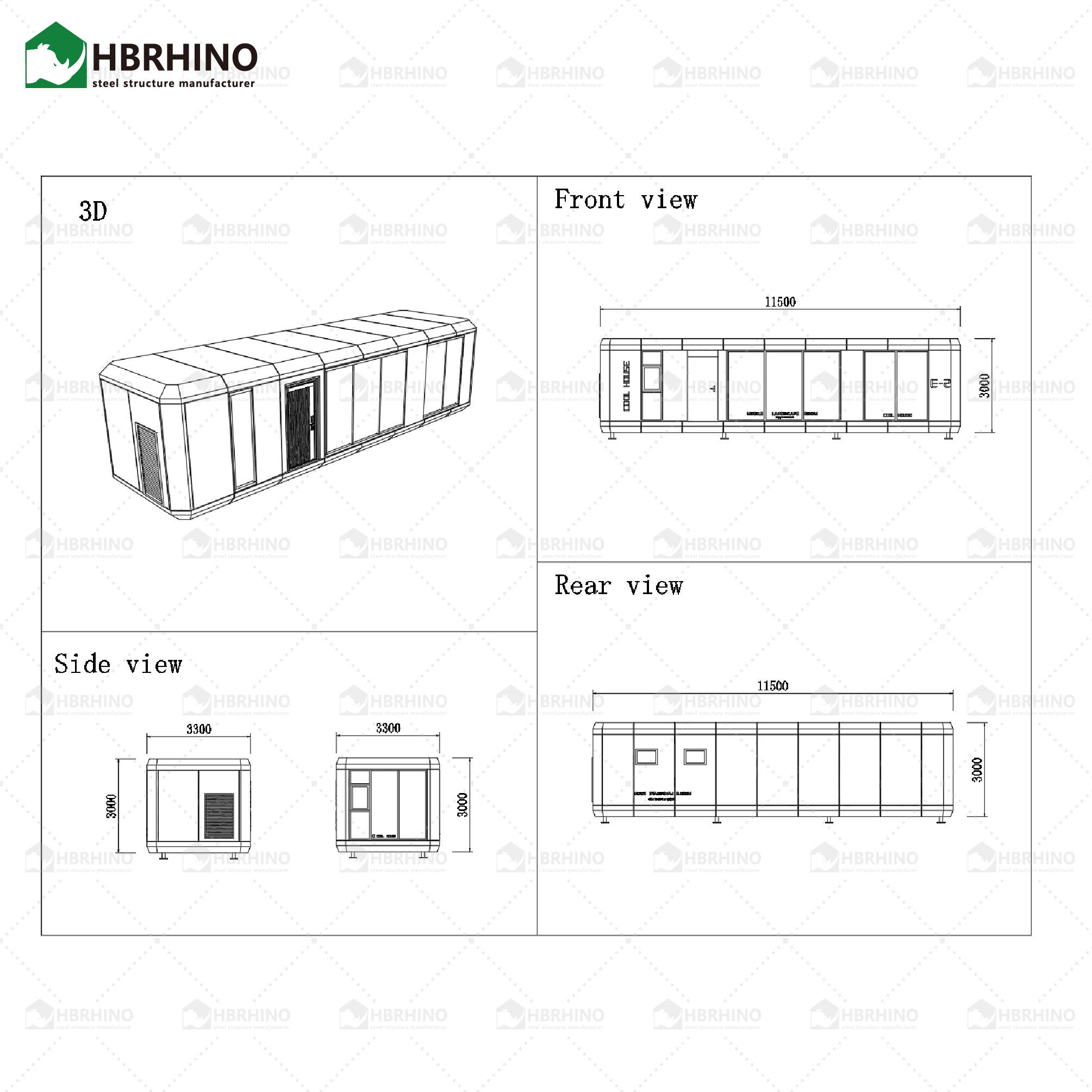 E2-model mobile spacecraft camping site intelligent integration prefabricated homestay