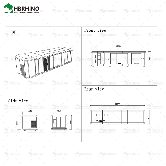 E2-model mobile spacecraft camping site intelligent integration prefabricated homestay