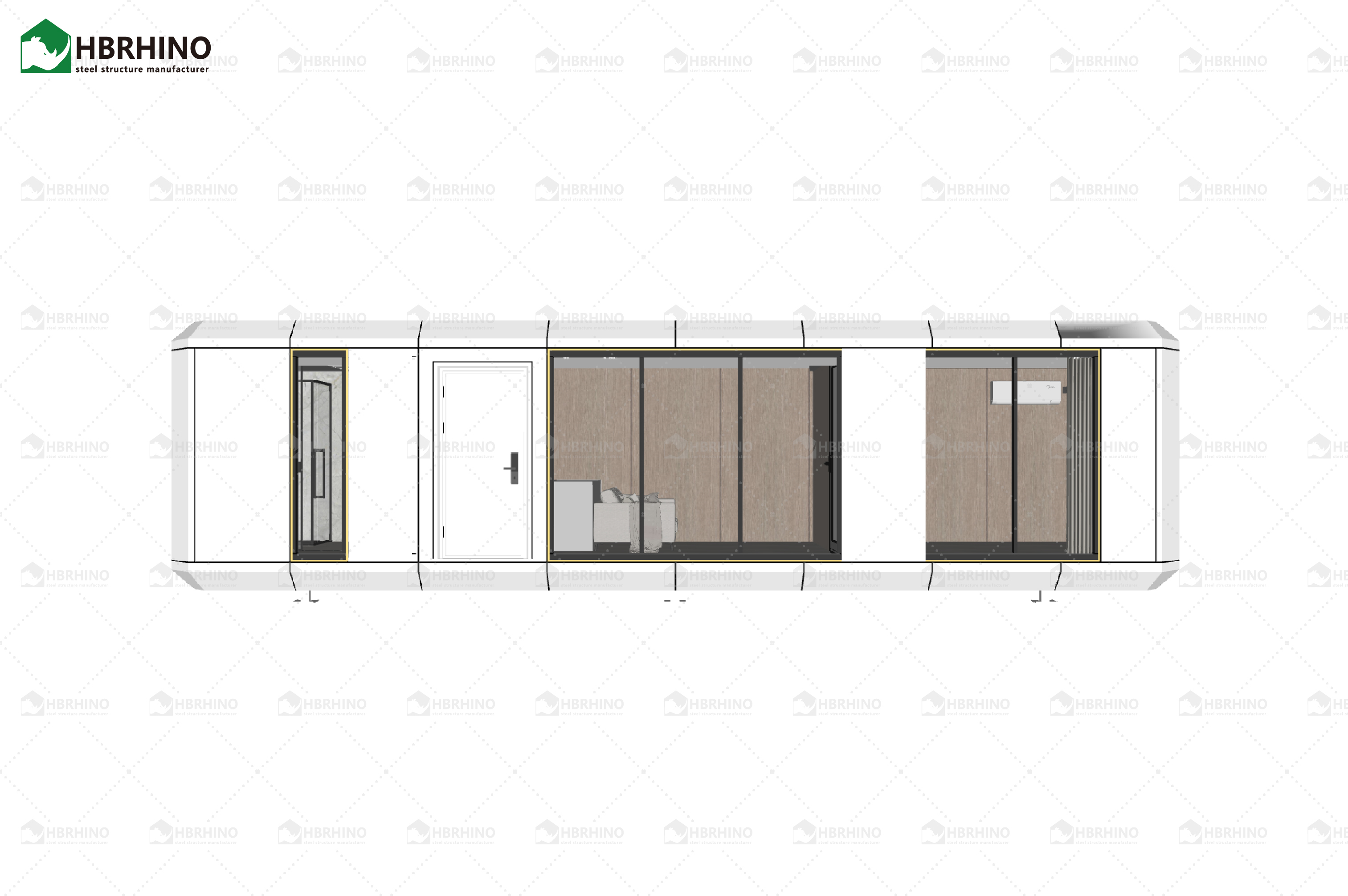 E2-model mobile spacecraft camping site intelligent integration prefabricated homestay