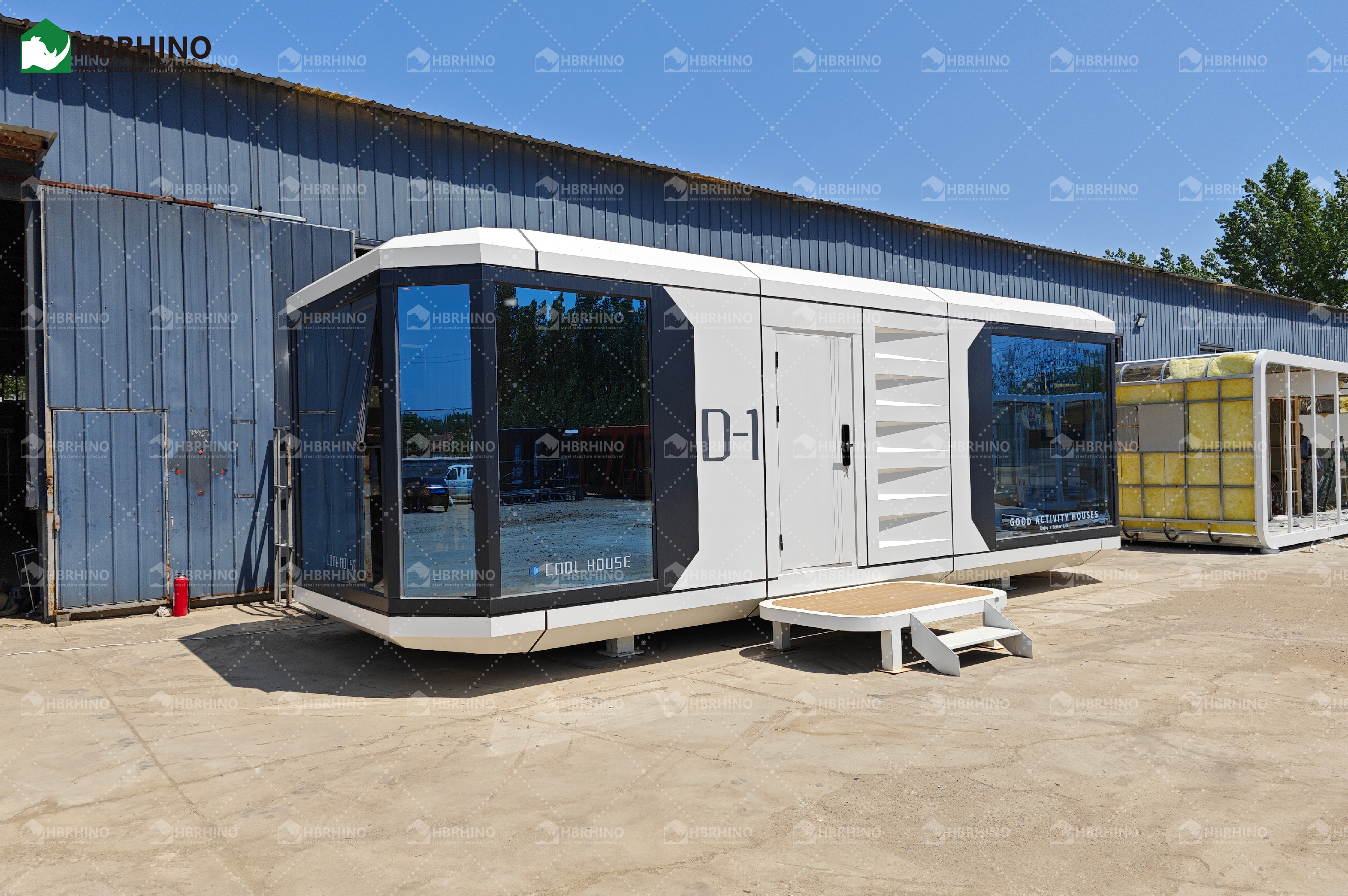 D1-Prefabricated portable luxury movable modular container campsite mobile home hotel intelligent space capsule house