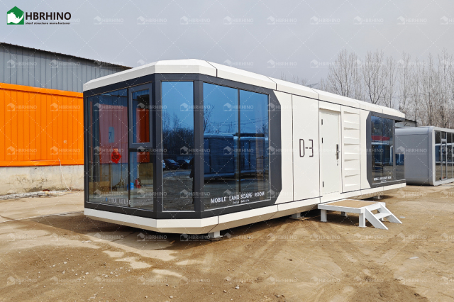 D3-Modern Prefab Space Capsule House, Spacious Mobile Living Pod for Resort Accommodation