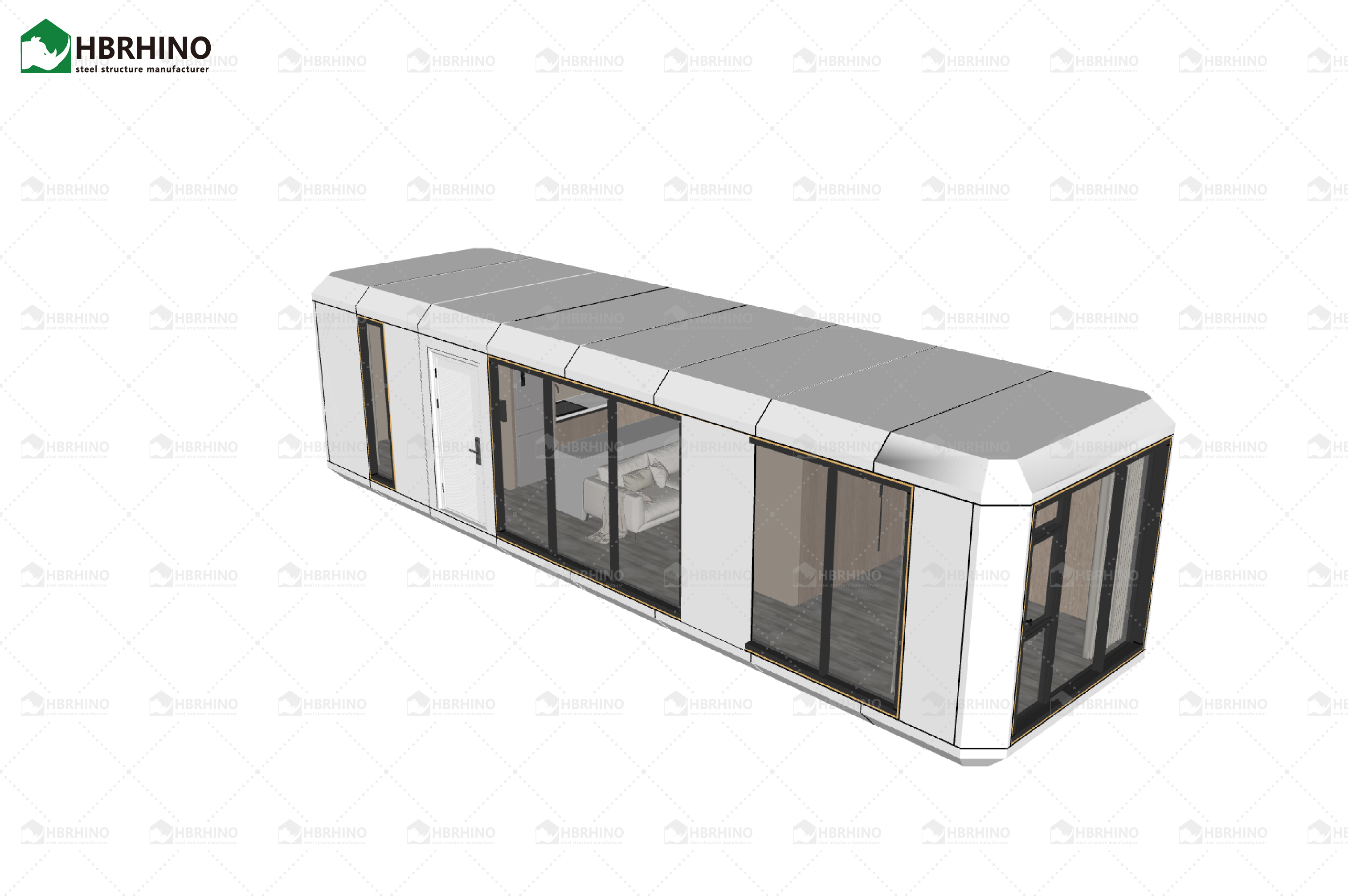 E2-model mobile spacecraft camping site intelligent integration prefabricated homestay