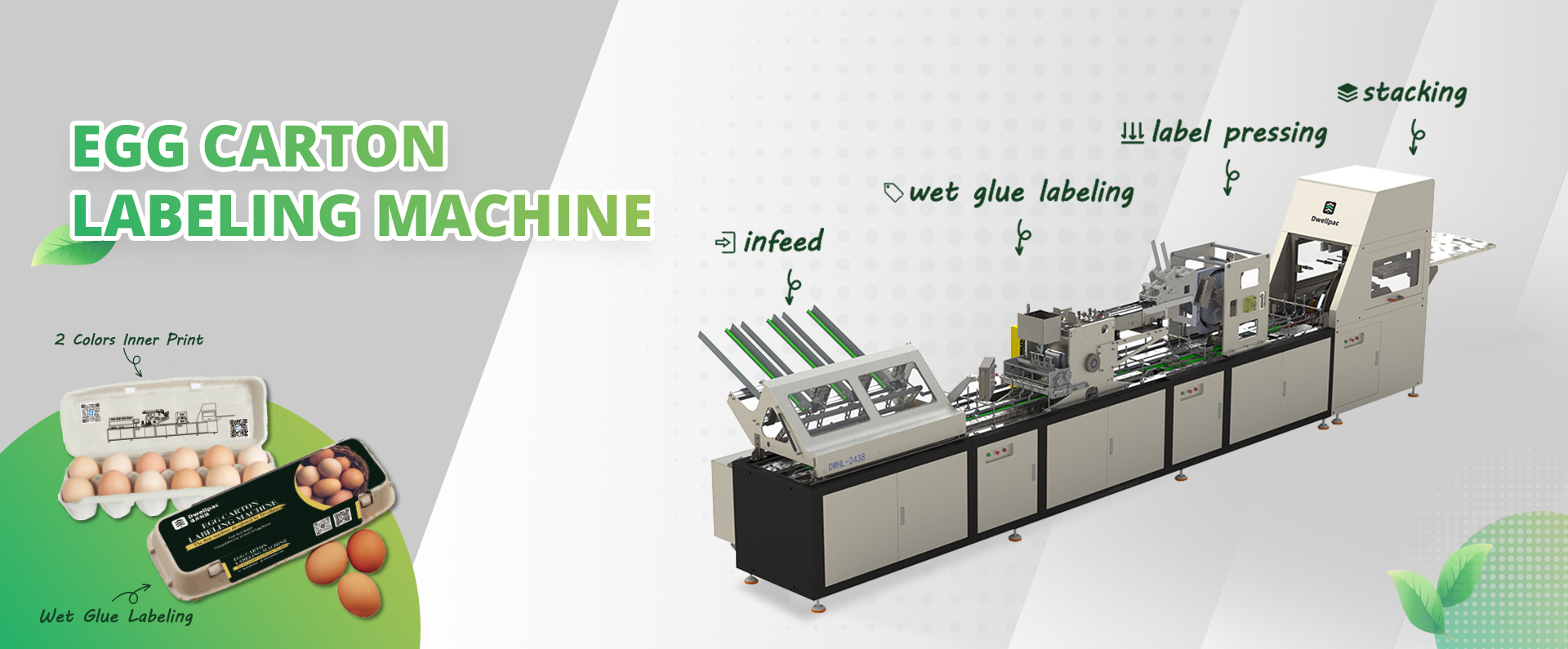 DWELLPAC Egg Carton Labeling and Printing Machine