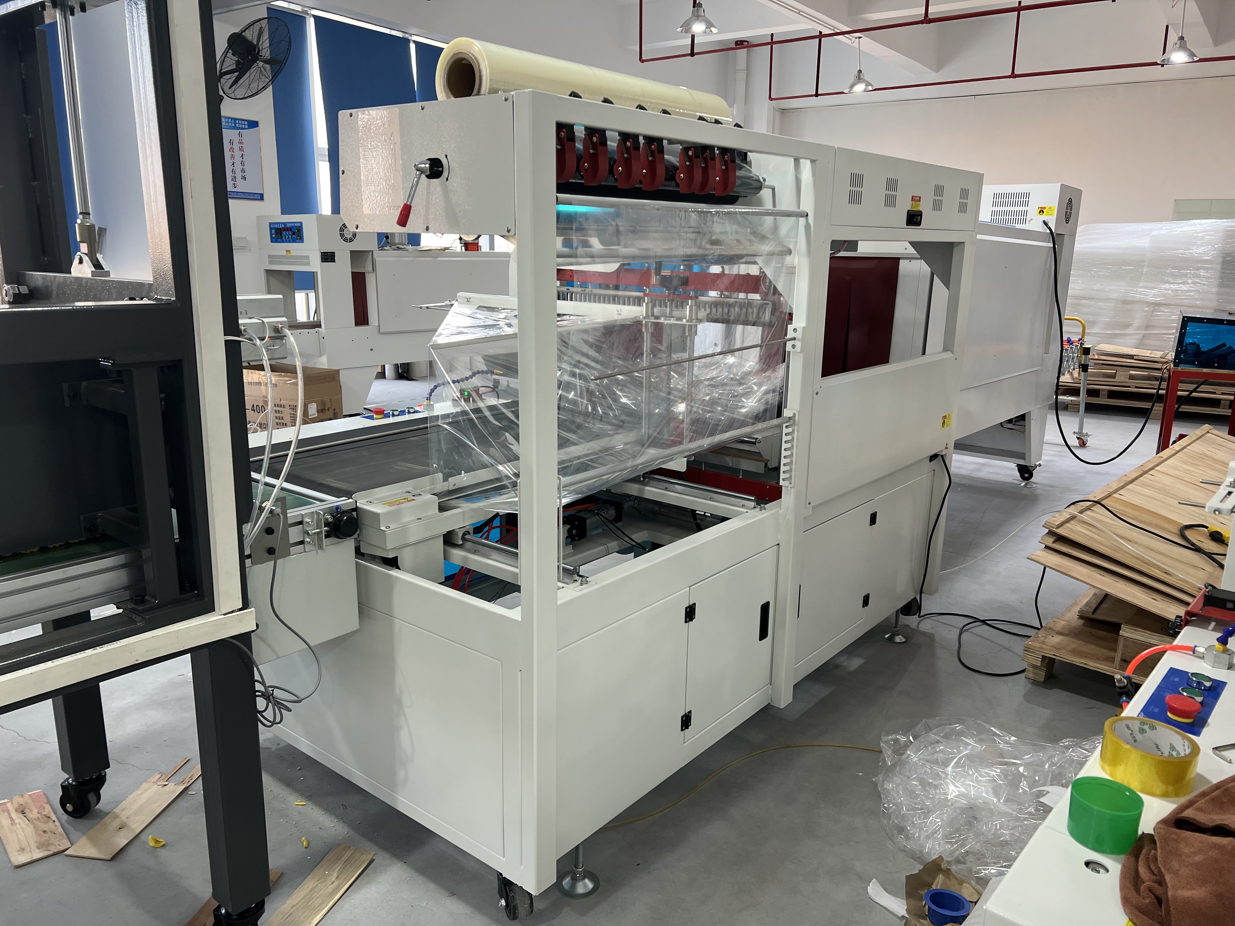 Dwellpac Egg Tray Compress and Shrink Film Auto Packing System | Aluminum mold, suitable for egg tray , Model DW-XZY500A-BF750-BSP6040,High-Efficiency Pulp Molding Machines & Custom Molds | DWELLPAC,Dwellpac Egg Tray Packing System - Pulp Molding Machine