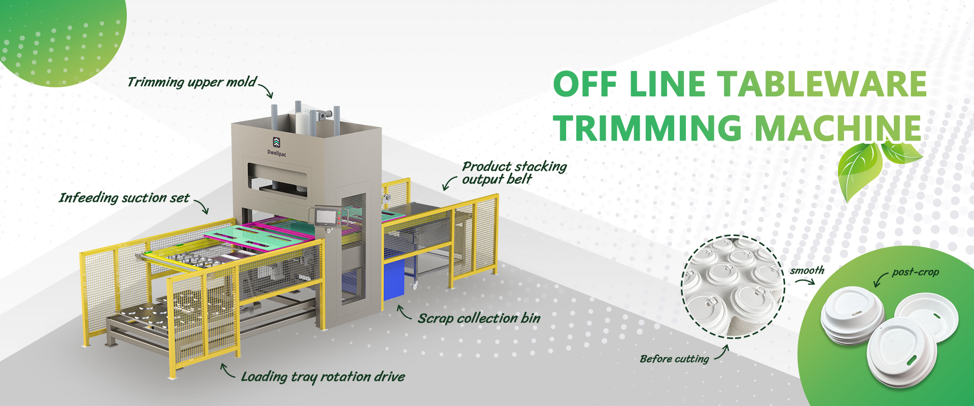 DWELLPAC Off Line Tableware Trimming Machine