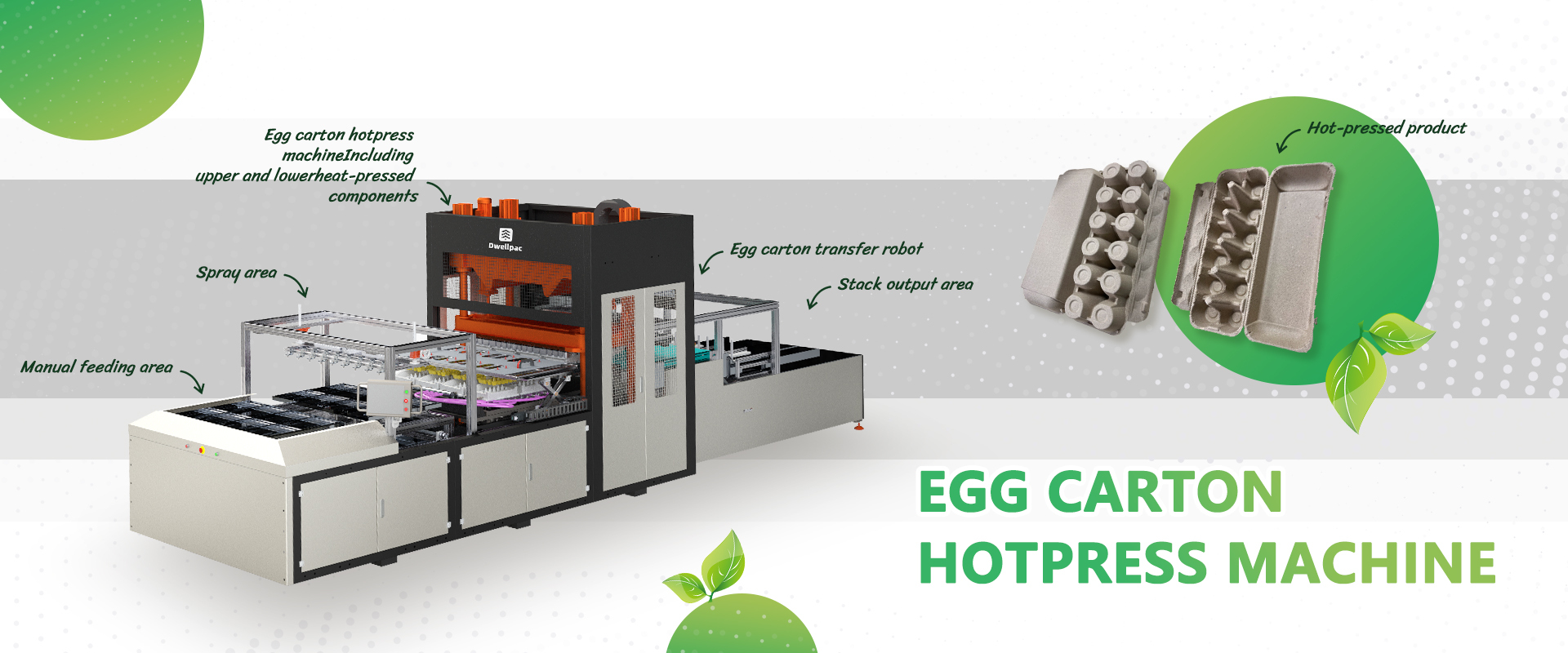 Dwellpac Egg Carton Automatic Hot Press Machine
