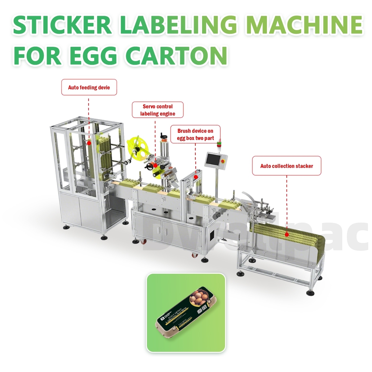 Dwellpac Automatic Egg Carton Labeling Machine | High-Precision Pulp Molded Packaging Solution,High-Efficiency Pulp Molding Machines & Custom Molds | DWELLPAC,Dwellpac Automatic Egg Carton Labeling Machine | High-Precision Pulp Molded Packaging Solution