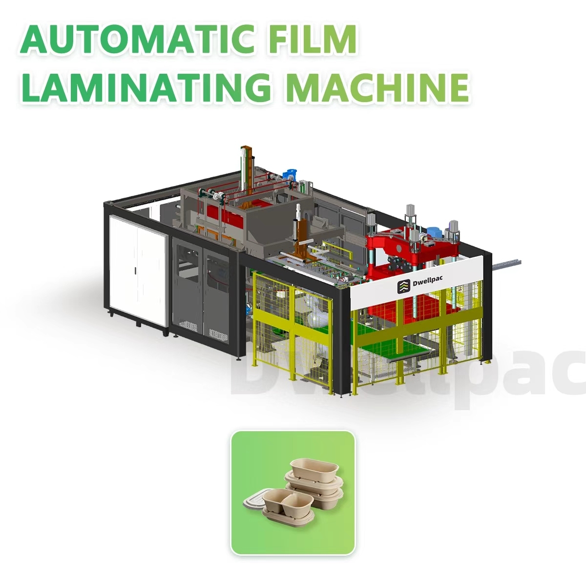 LZFM-ZDQB-110100 Automatic Film Laminating Machine (with Edge Trimming),High-Efficiency Pulp Molding Machines & Custom Molds | DWELLPAC,LZFM-ZDQB-110100 Automatic Film Laminating Machine (with Edge Trimming)
