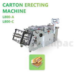 L800 Series Single Lane Carton Erecting Machine,High-Efficiency Pulp Molding Machines & Custom Molds | DWELLPAC,Carton Erecting Machine(Single Lane) L800-A & L800-C