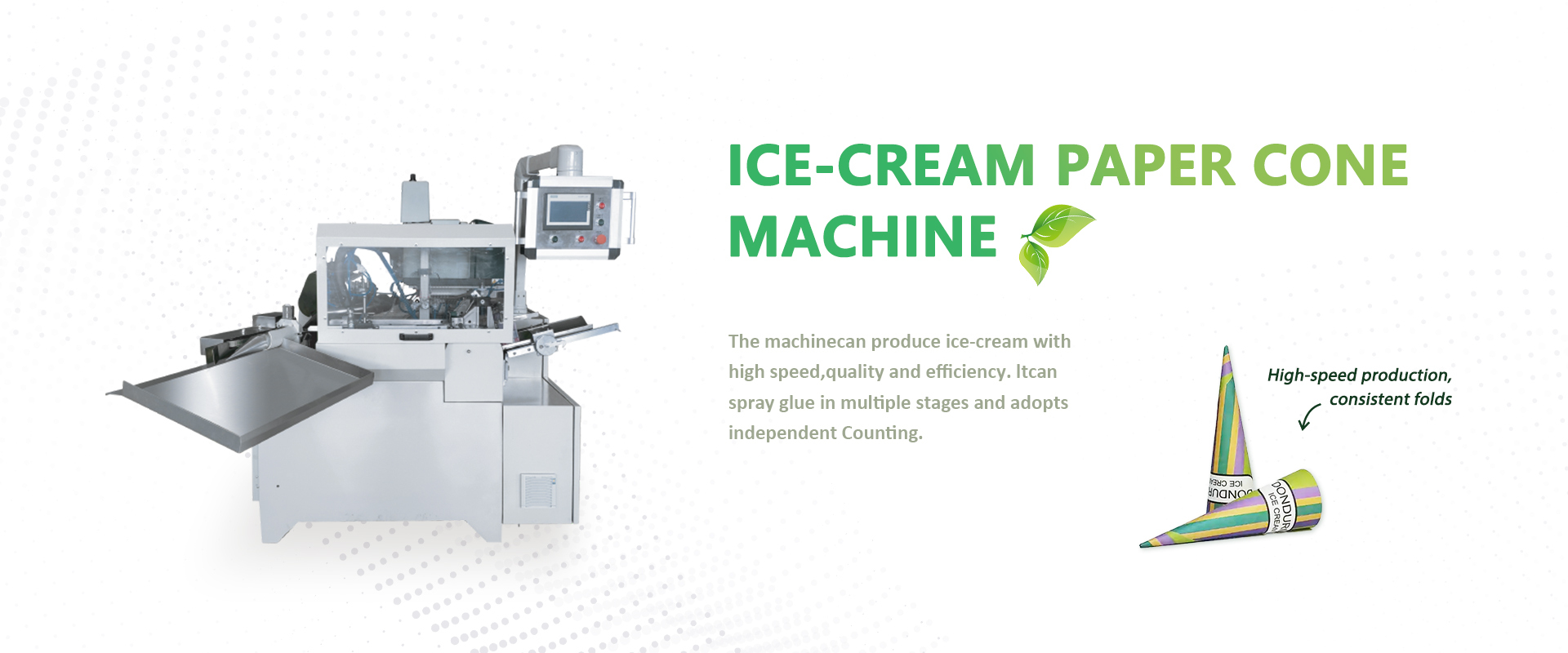 Ice-cream Paper Cone Machin
