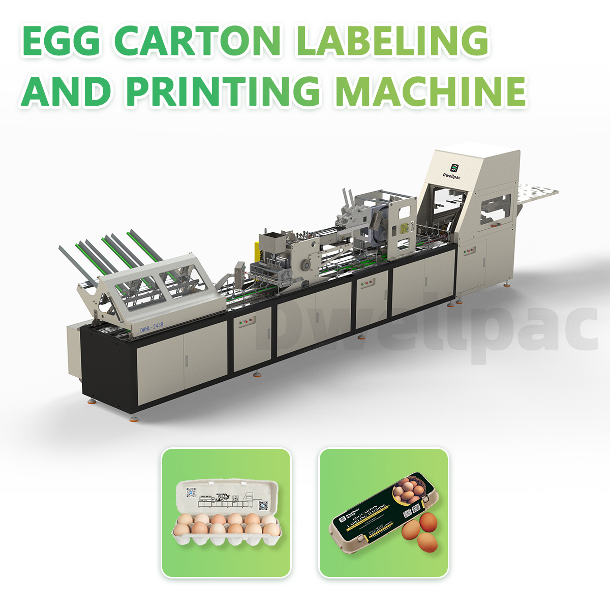 Egg Carton Printing & Wet Glue Labeling Machine,DWELLPAC,Egg Carton Printing & Wet Glue Labeling Machine | DWELLPAC