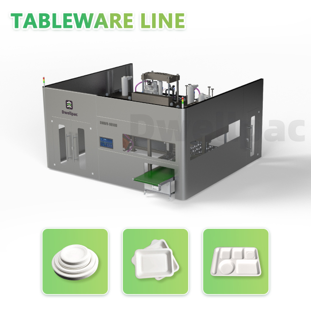 Dwellpac Pulp Tableware Line | Aluminum mold, suitable for pulp molding, Model DW-AFR-9898-F2H2T2,DWELLPAC,Dwellpac Pulp Tableware Machine - High-Precision Production