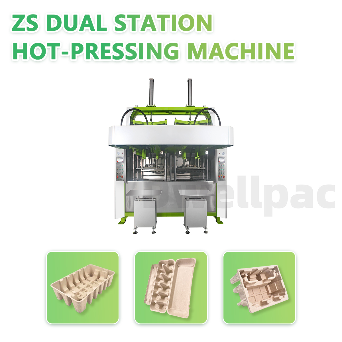 Dwellpac Intelligent Dual-Station Pulp Molding Machine | Semi-automatic dual-station, high-efficiency pulp molding, Model DWDS-MOLD,DWELLPAC,Dual-Station Pulp Molding Machine Manufacturers-High Output