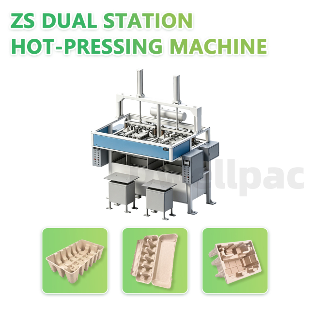 Dwellpac Intelligent Dual-Station Pulp Molding Machine | Semi-automatic dual-station, high-efficiency pulp molding, Model DWDS-MOLD,DWELLPAC,Dual-Station Pulp Molding Machine Manufacturers-High Output