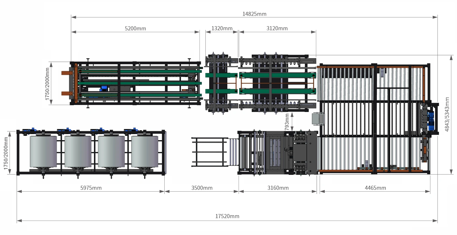 U-shaped duct production line demonstration image