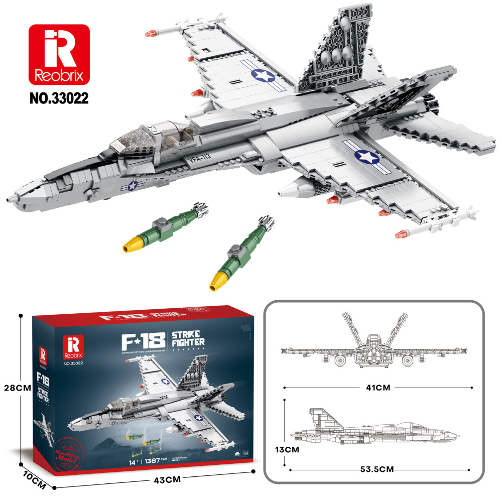 Reobrix 33022 - F18 Hornet Strike Fighter