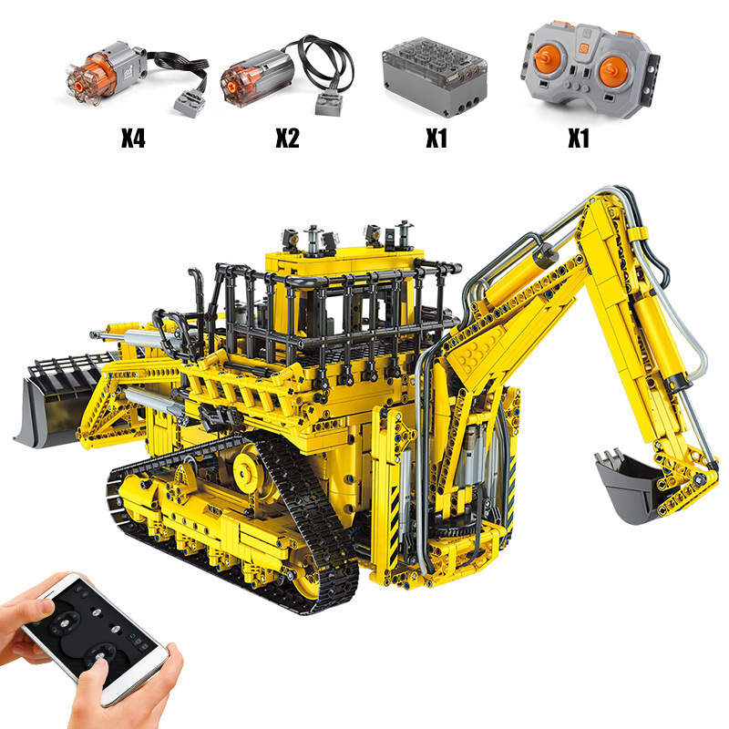 MOULD KING 17023 - Pneumatic Bulldozer