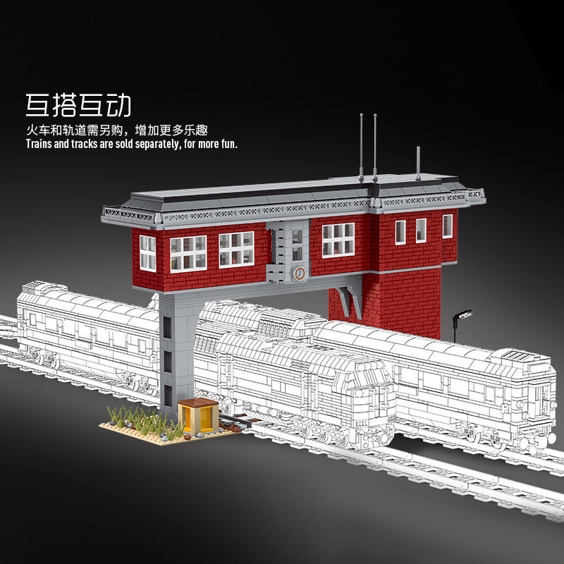 MOULD KING 12009 - Train signal station