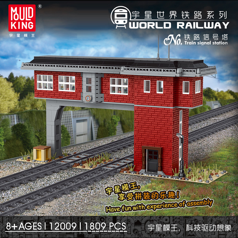 MOULD KING 12009 - Train signal station