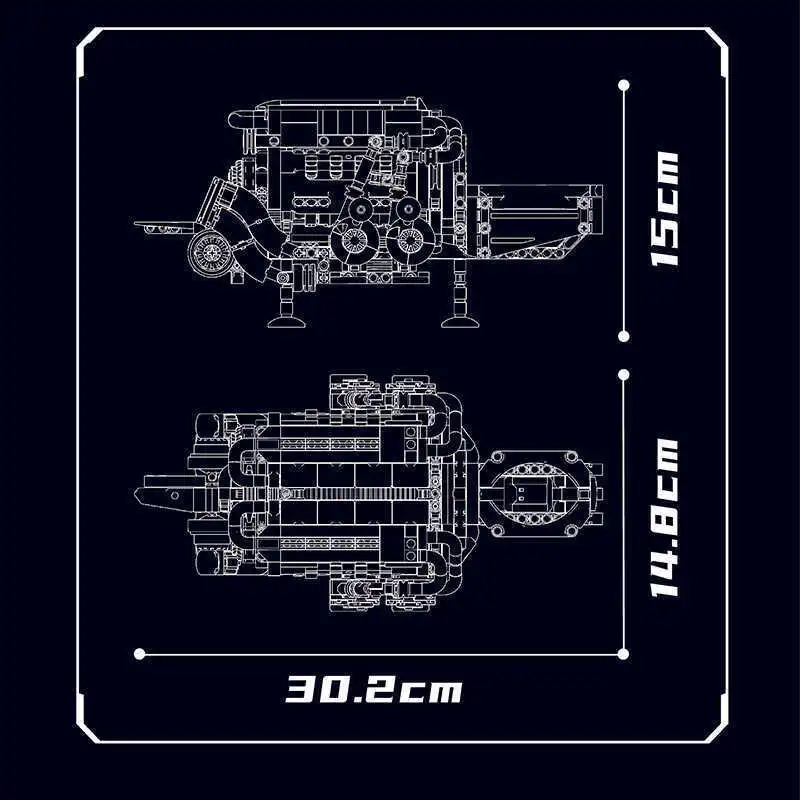 MOULD KING 10131 - BGT Supercar With W16 Engine