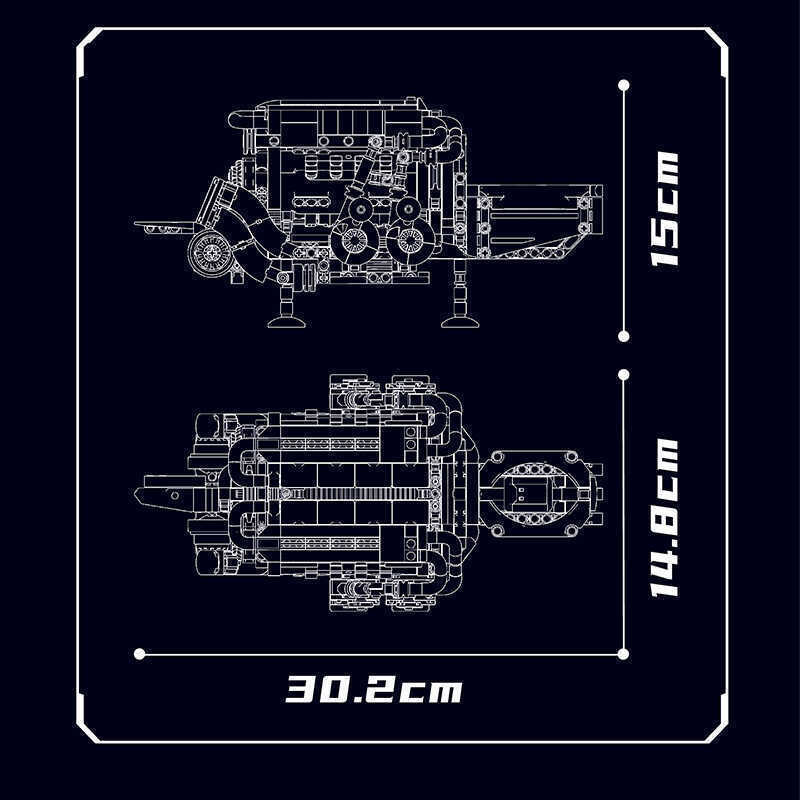 MOULD KING 10131 - BGT Supercar With W16 Engine