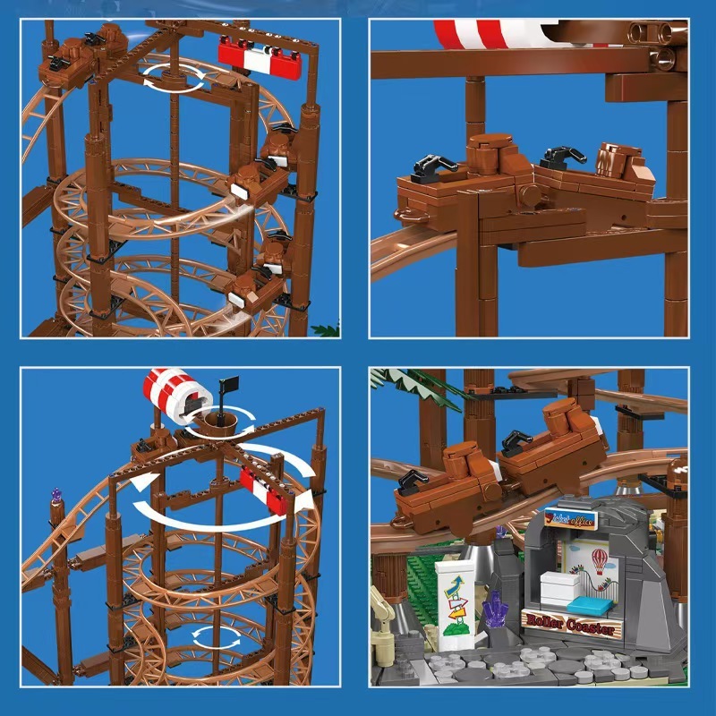 MOULD KING 11013 - Double Helix Roller Coaster