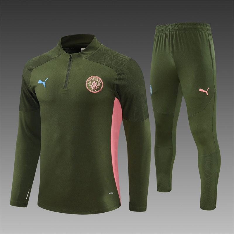 2024/2025 Players Edition Manchester City Green Football Jersey