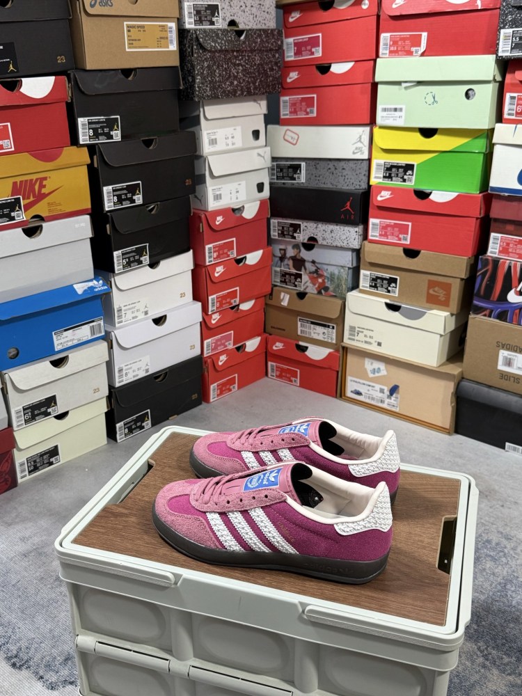 ADIDAS GAZELLE INDOOR TRAINERS - LOW-TOP RETRO LEATHER SNEAKERS (SIZES 36-44, NO HALF SIZES)