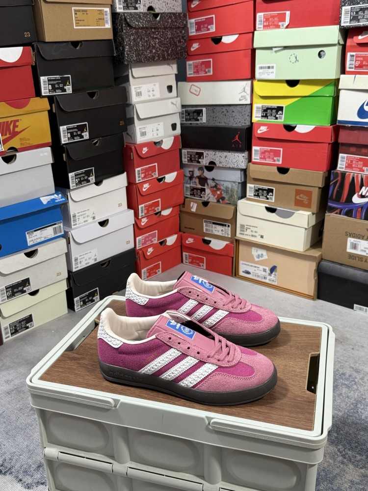 ADIDAS GAZELLE INDOOR TRAINERS - LOW-TOP RETRO LEATHER SNEAKERS (SIZES 36-44, NO HALF SIZES)