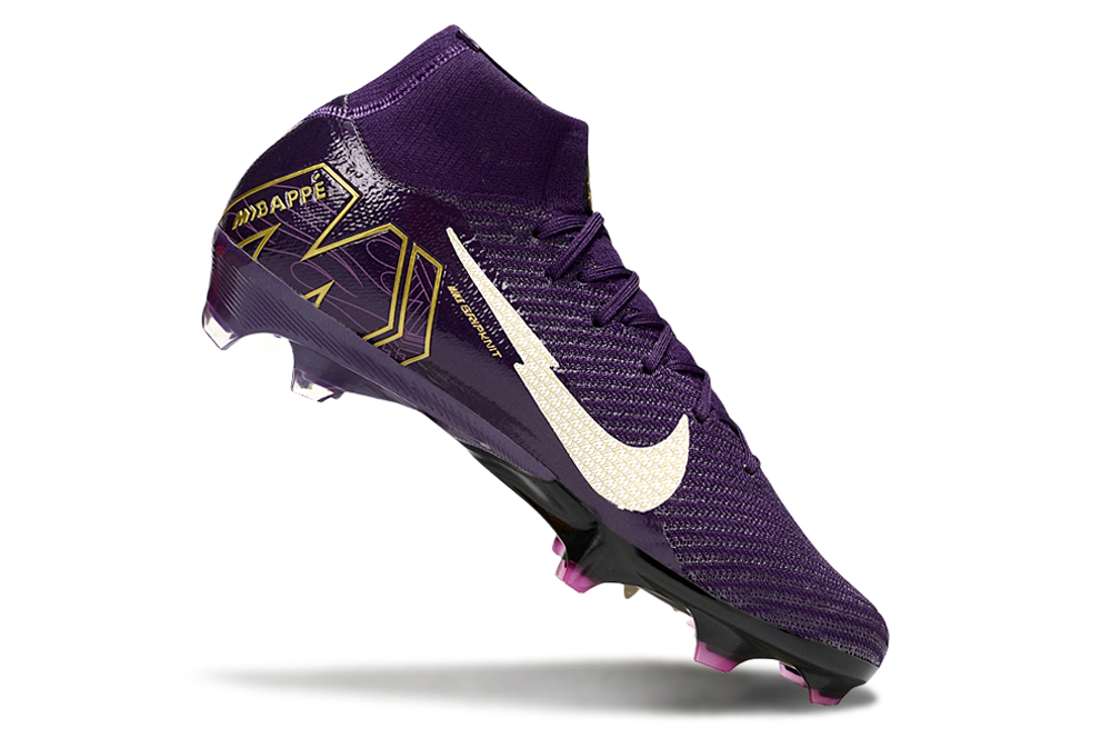 Nike Mercurial Superfly 16 KM Elite FG - Mbappé High-Top Football Boots (Red Moon, Full Air Cushion, Waterproof Knit) - Sizes 35-39